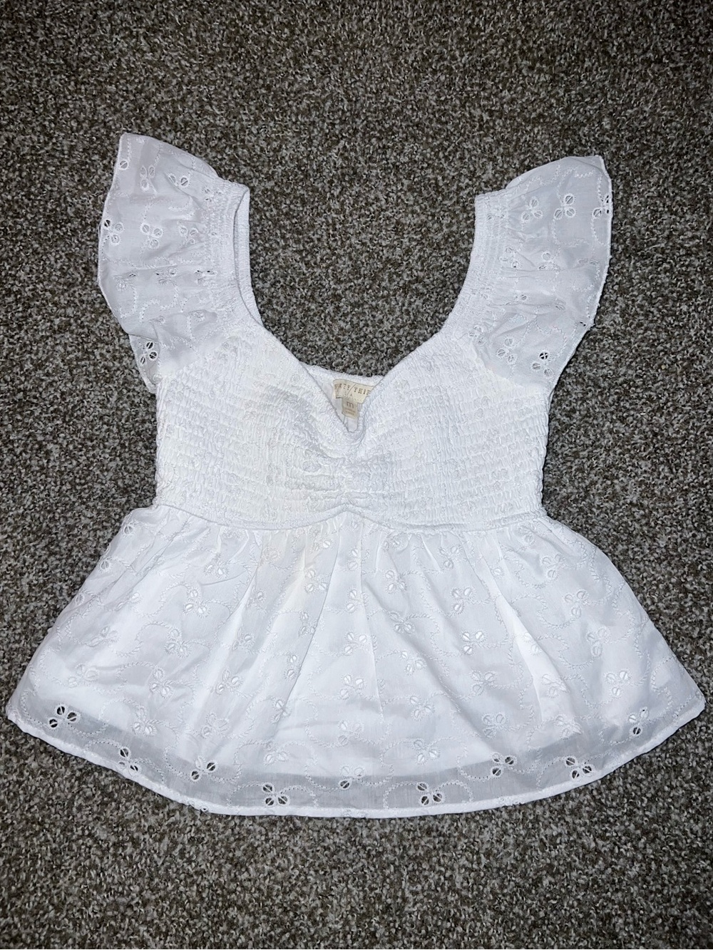 NWT thirty thirty smocked top